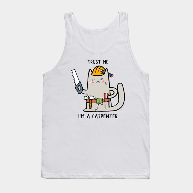 Trust me i'm Catpenter Tank Top by quilimo